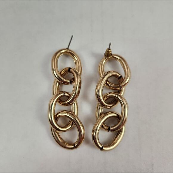 Casa Clara Elena Drop Earrings in Gold - Picture 3 of 3